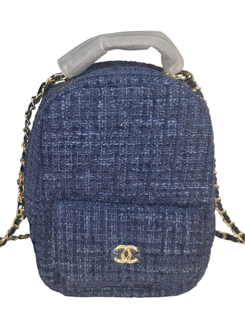 Chanel Blue Tweed Mini Backpack with Box - GWP - Picture 6 of 11